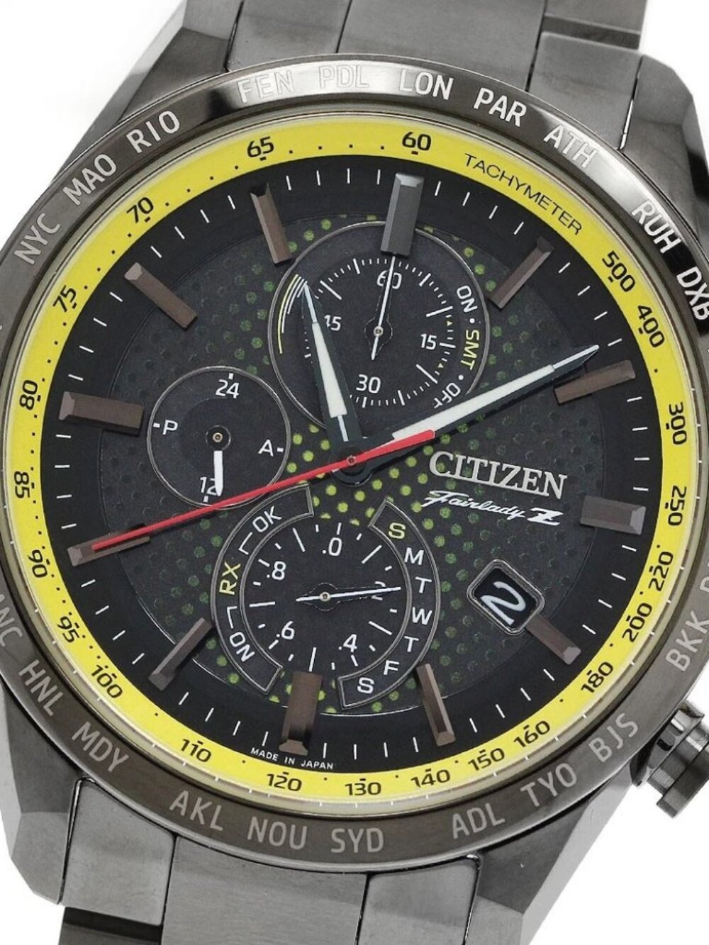 CITIZEN ATTESA NISSAN FAIRLADY Z AT8185-89E Solar Powered Radio Men's_962898